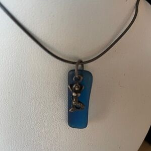 Sea Glass Necklace with cord